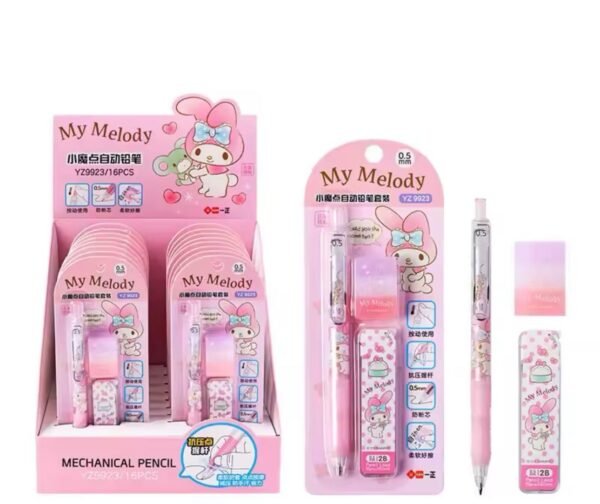 Kit de lápis mecânicos Sanrio com tema My Melody
