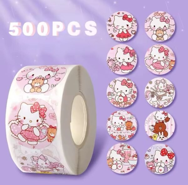 Adesivos dos desenhos animados da Sanrio Hello Kitty, Kuromi e My Melody