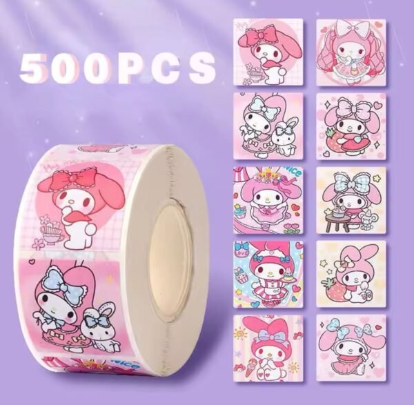 Adesivos dos desenhos animados da Sanrio Hello Kitty, Kuromi e My Melody - Imagem 2