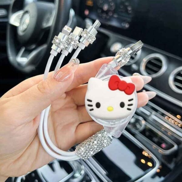 Cabo 3 em 1 HelloKitty