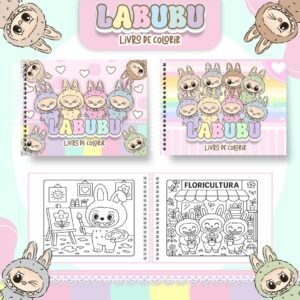 Livro de Colorir Labubu