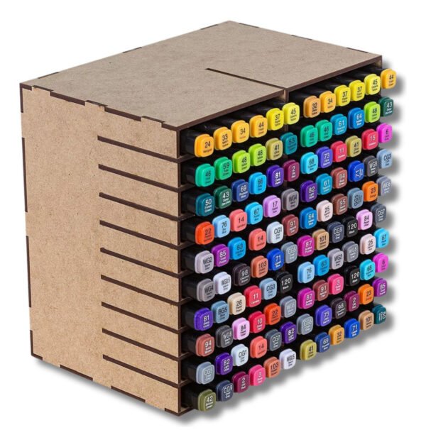 Suporte P/ Caneta Marcadora Touch 120 Peças Box Empilháveis