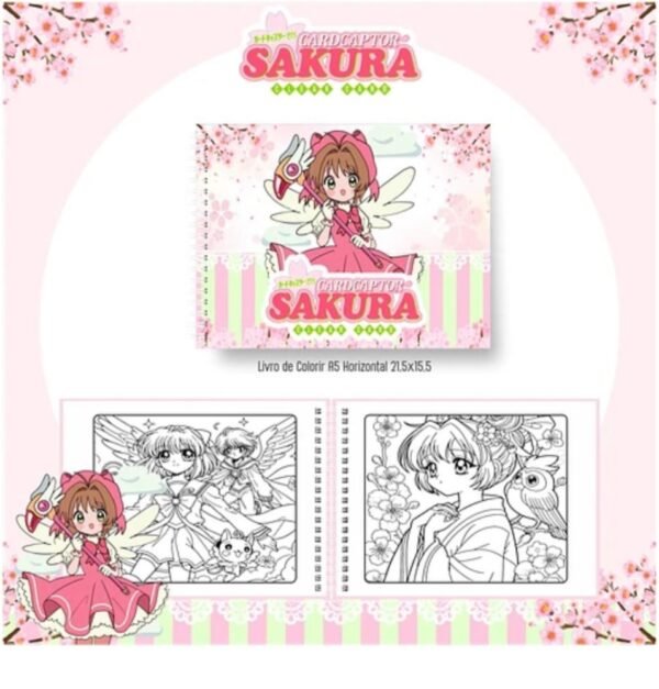 Livro de Colorir Sakura