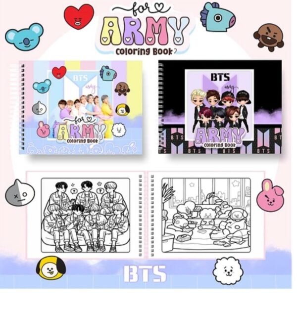 Livro de Colorir Bts