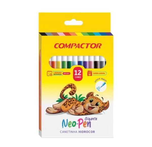 Canetas Hidrocor Compactor Neon-Pen