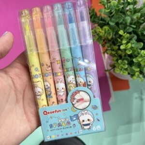 Kit Canetinhas Brush 6 tom Pastel