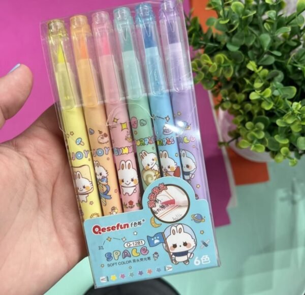 Kit Canetinhas Brush 6 tom Pastel
