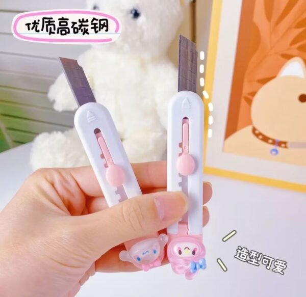 Estilete Escolar Turma Hello Kitty Kuromi My Melody Kawaii - Imagem 5