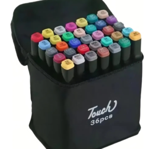 Kit 36 Canetas Marcador para Colorir Desenho Professional, Pontas Duplas
